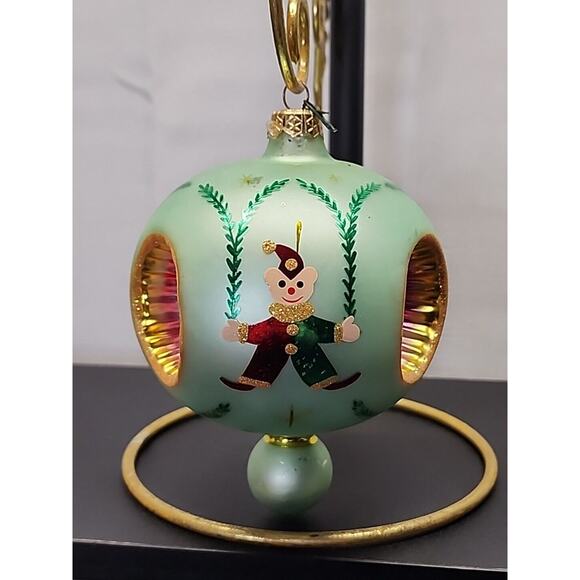 Vintage Christopher Radko Favorites Elf Ball Glass Christmas Ornament Reflector - Picture 1 of 9